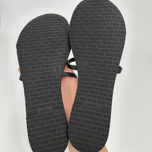 TKEES Women's Gemma Double Strap Sandals in Sable (Black) Slide-On sz 11 EU 42 - Picture 11 of 14
